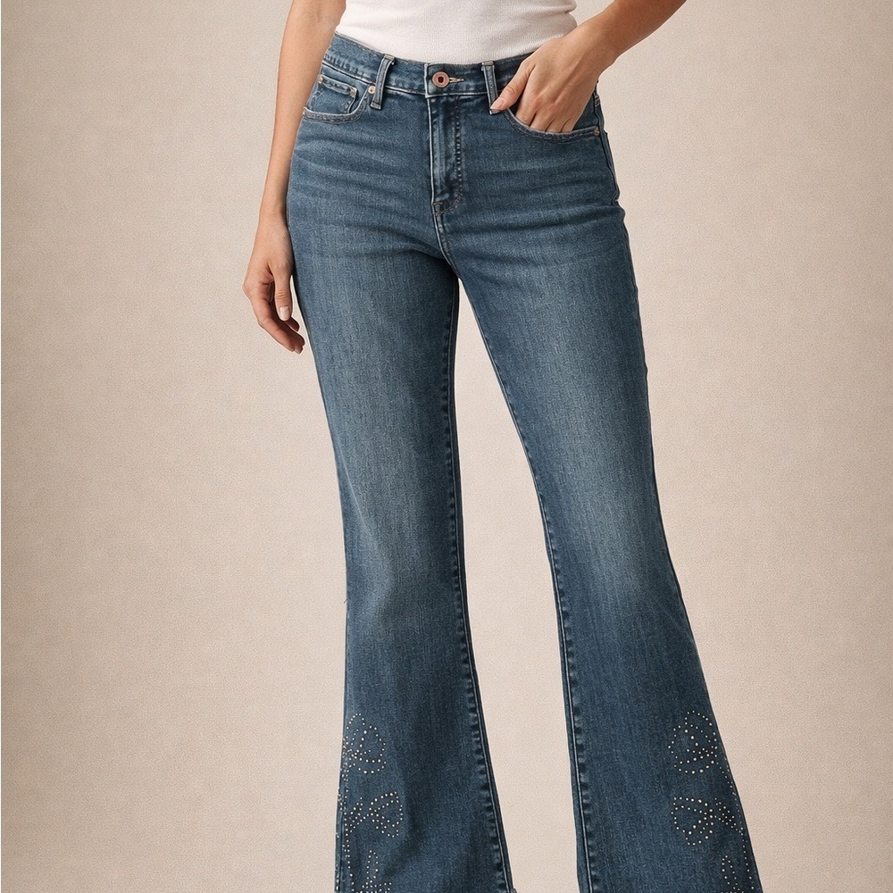 Lucky Brand‎ Womens High Rise Stevie Flare Jean In Tioga